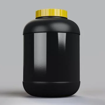 Blank supplement bottle template Stock Illustration