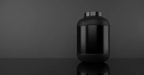 Blank supplement bottle template 스톡 일러스트
