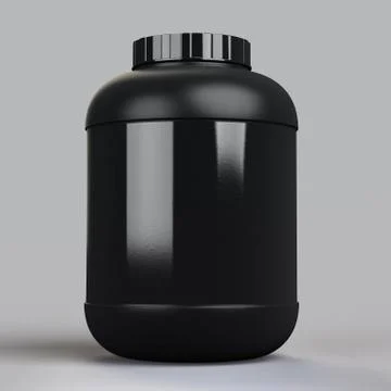 Blank supplement bottle template Stock Illustration