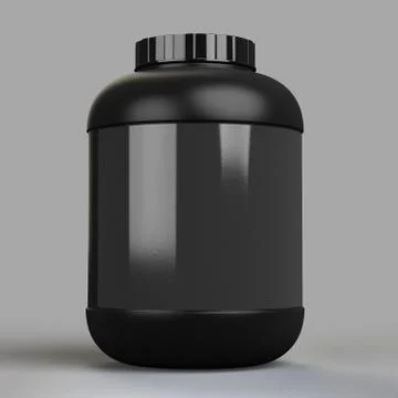 Blank supplement bottle template Stock Illustration