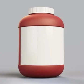 Blank supplement bottle template 库存插图
