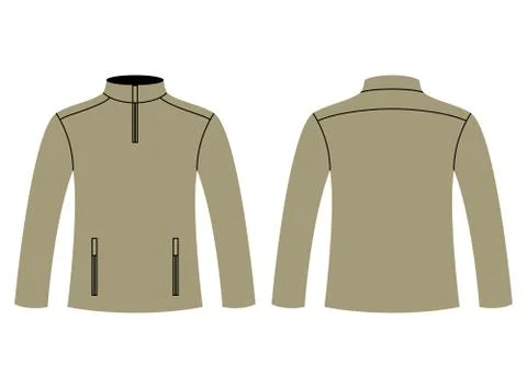 Blank sweatshirt template Stock Illustration