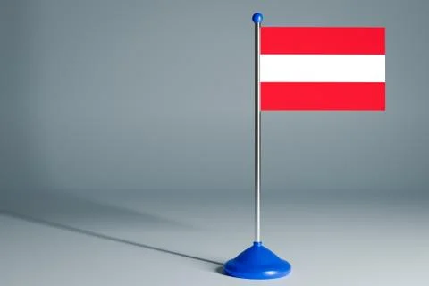 Blank table flag , suitable for design, mockup. Foto stock