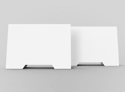 Blank table tent Stock Illustration