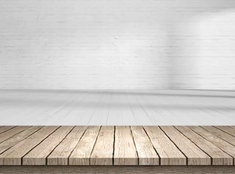 Blank table top in front of blurry room - Illustration Stock Illustration