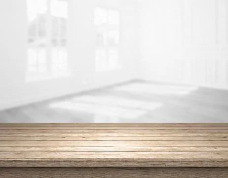 Blank table top in front of blurry room - Illustration 스톡 일러스트