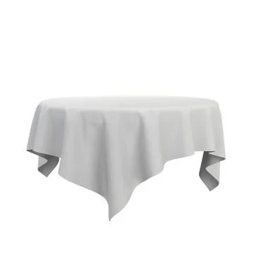 Blank tablecloth Stock Illustration