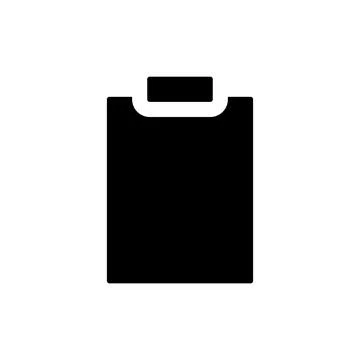 Blank tablet black glyph ui icon 库存插图
