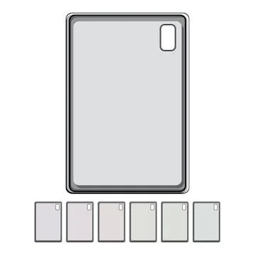 Blank tablet case cartoon vector graphic Stock-Illustration