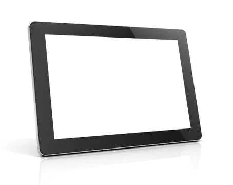 Blank tablet computer concept   3d illustration Stock Illustration