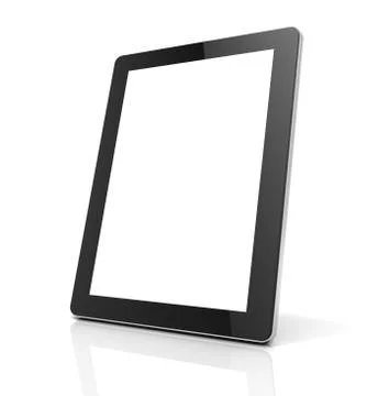 Blank tablet computer concept   3d illustration Stock Illustration