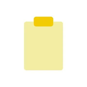 Blank tablet flat color ui icon Illustrazione stock