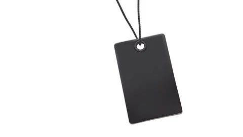 Blank tag animation Stock Footage 72222946