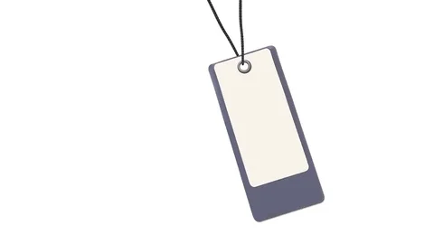 Blank tag animation Stock Footage 72223125