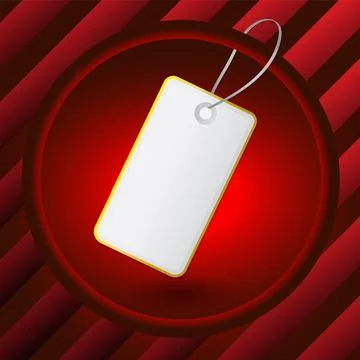 Blank tag vector illustration Stock Illustration
