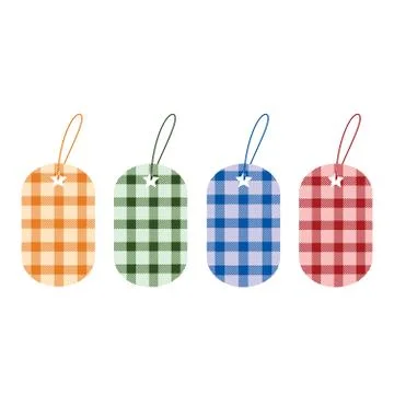 Blank tags scottish Stock Illustration