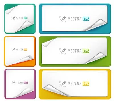 Blank tags template Stock Illustration