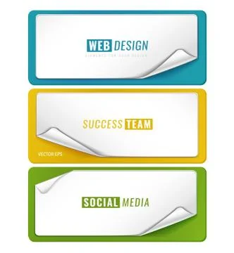 Blank tags template Stock Illustration