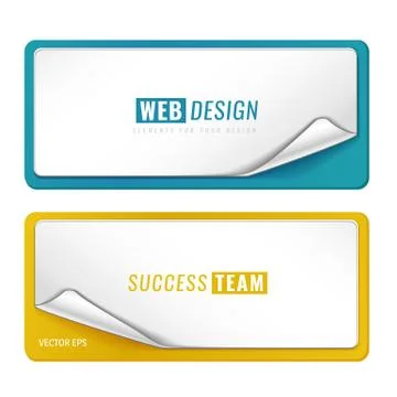 Blank tags template Stock Illustration
