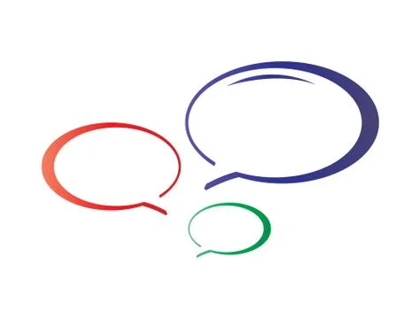 Blank talk bubbles Stock Illustration