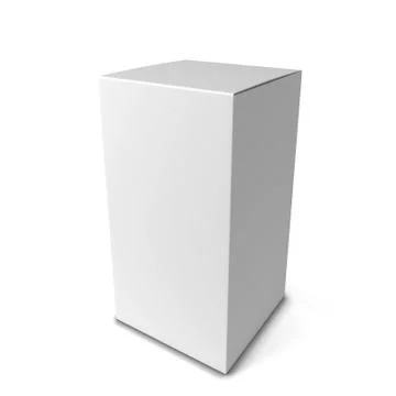 Blank tall box Stock Illustration