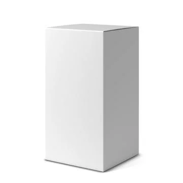 Blank tall box Stock Illustration