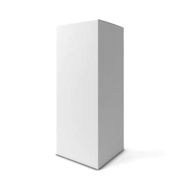 Blank tall box Stock Illustration