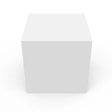 Blank template box model Stock Illustration