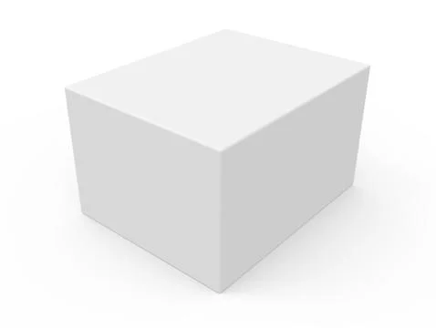 Blank template box model Stock Illustration