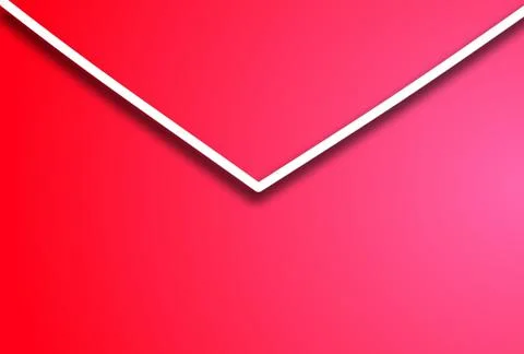 Blank template Christmas envelope Stock Illustration