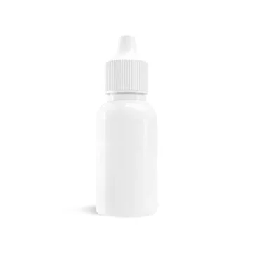 Blank template eye plastic dropper isolated on a white background Stock Illustration
