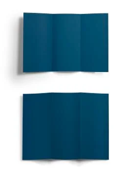 Blank template of folded brochure Stock Illustration