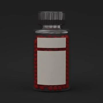 Blank template jar. 3D rendrering Stock Illustration