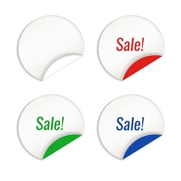 Blank  template label Stock Illustration