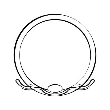 Blank template for text, isolated text box, vector ornaments Stock Illustration