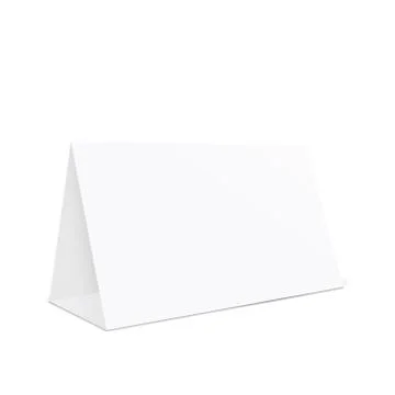 Blank tent holder Stock Illustration