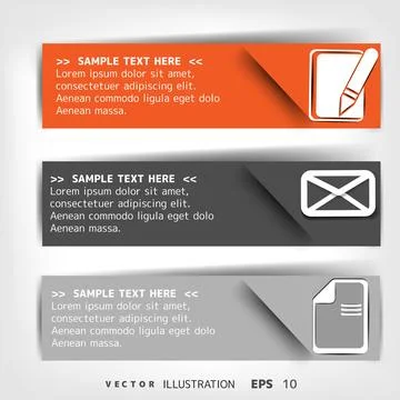 Blank for text with infographic elements Stock Illustration
