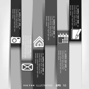 Blank for text with infographic elements Stock Illustration