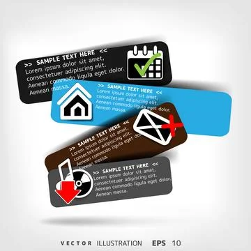 Blank for text with infographic elements Stockillustratie
