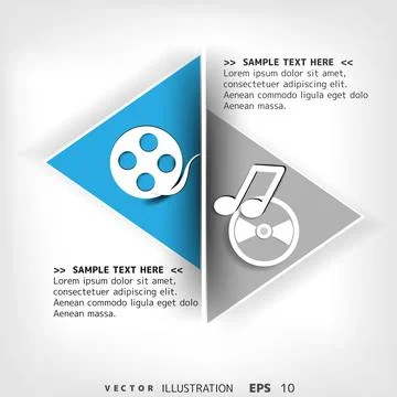 Blank for text with infographic elements イラスト素材