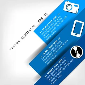 Blank for text with infographic elements Stock Illustration