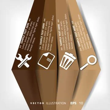 Blank for text with infographic elements Stockillustratie
