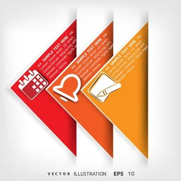 Blank for text with infographic elements Stock Illustration