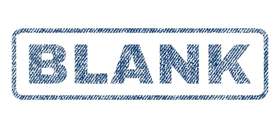 Blank Textile Stamp Illustrazione stock