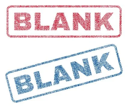 Blank Textile Stamps Illustrazione stock