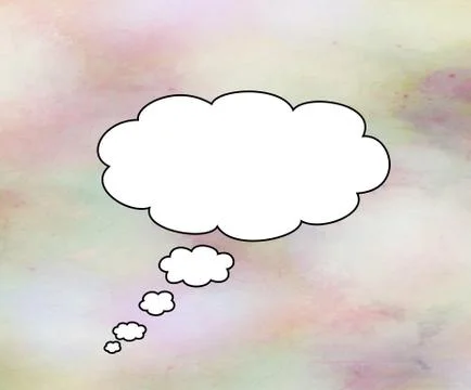 Blank thought bubble Stock Illustration