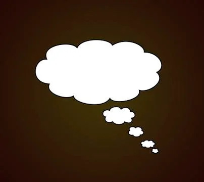 Blank thought bubble Stock Illustration