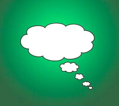 Blank thought bubble Stock Illustration