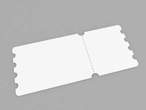 Blank ticket design suitable for events, concerts, and activities in variou.. Stock Illustration
