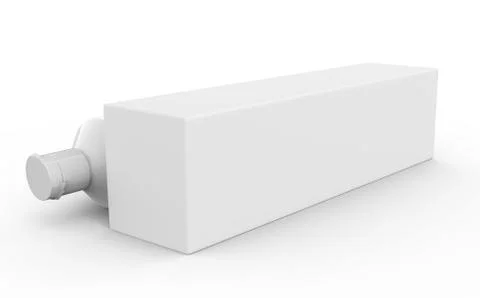 Blank toothpaste mockup Stock Illustration